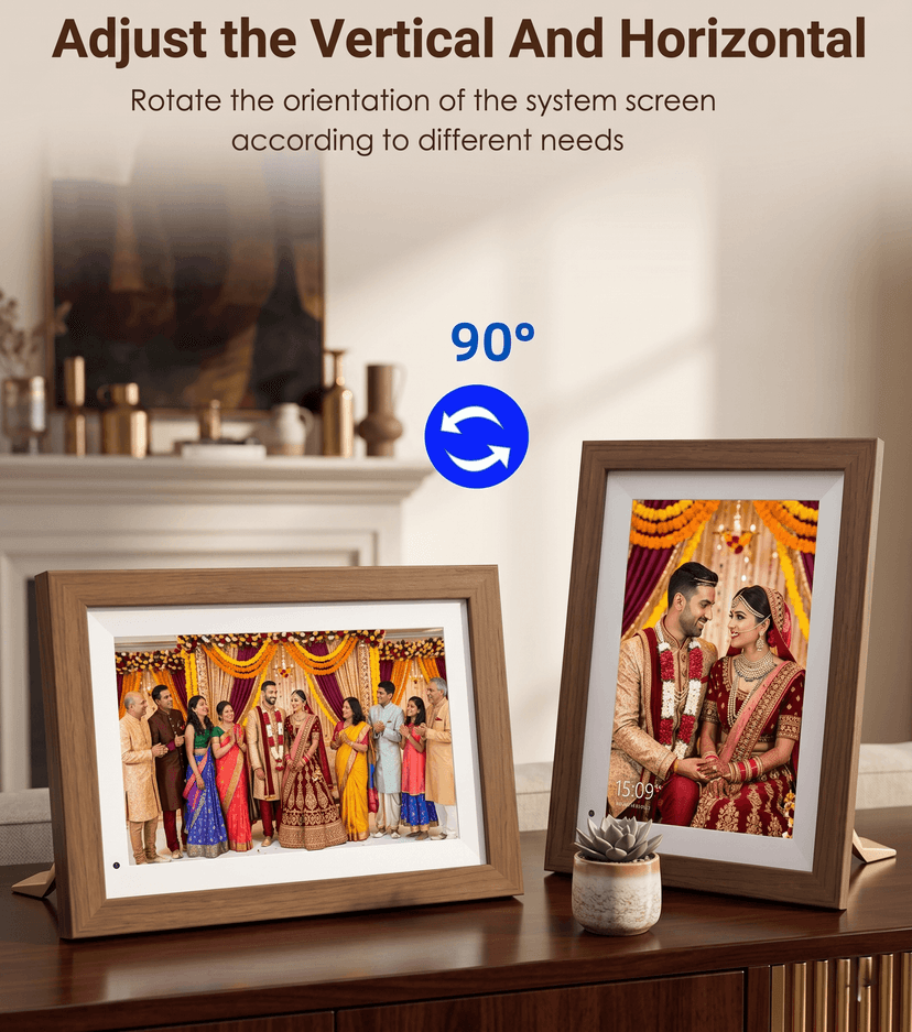 10 Inch Digital Picture Frame with Remote Control, Digital Photo Frame Play Pictures Videos on Loop Via USB SD Card 10 Inch Digital Picture Frame with Remote Control, Digital Photo Frame Play Pictures Videos on Loop Via USB SD Card